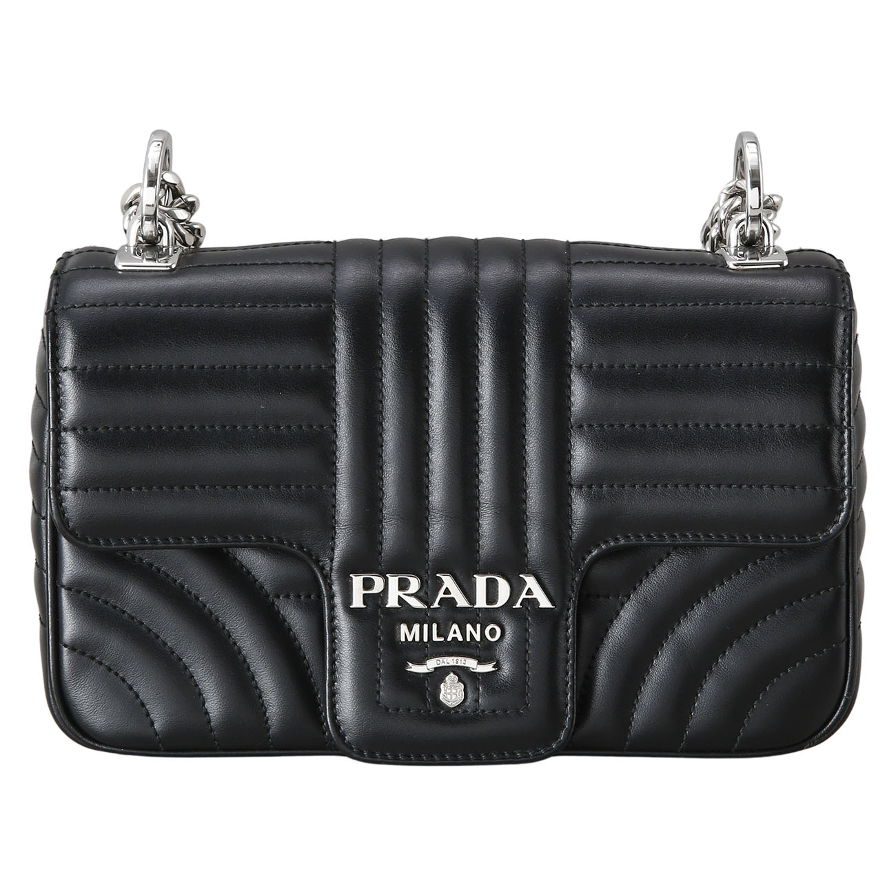 PRADA(USED)프라다 1BD107 다이아그램 체인 숄더백