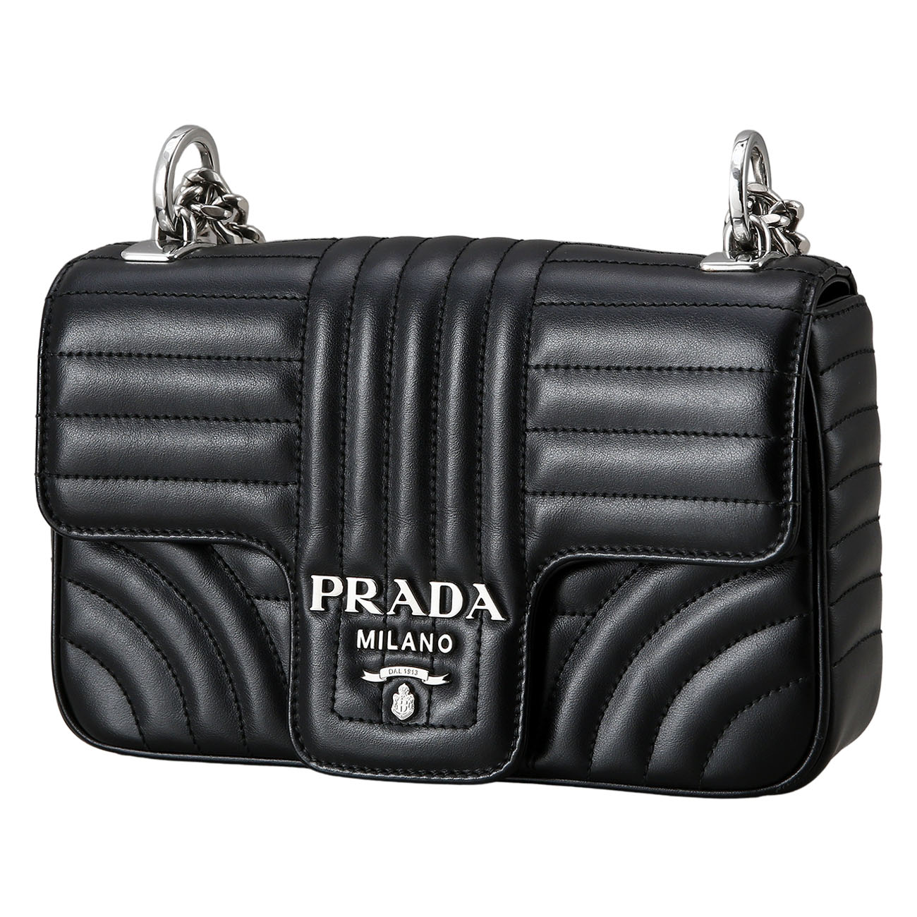 PRADA(USED)프라다 1BD107 다이아그램 체인 숄더백