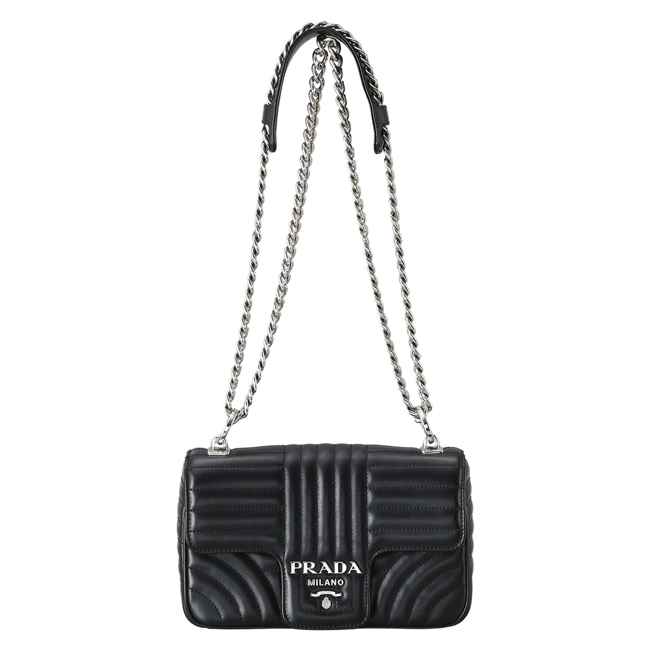 PRADA(USED)프라다 1BD107 다이아그램 체인 숄더백