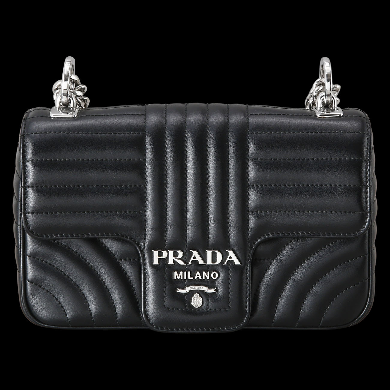 PRADA(USED)프라다 1BD107 다이아그램 체인 숄더백