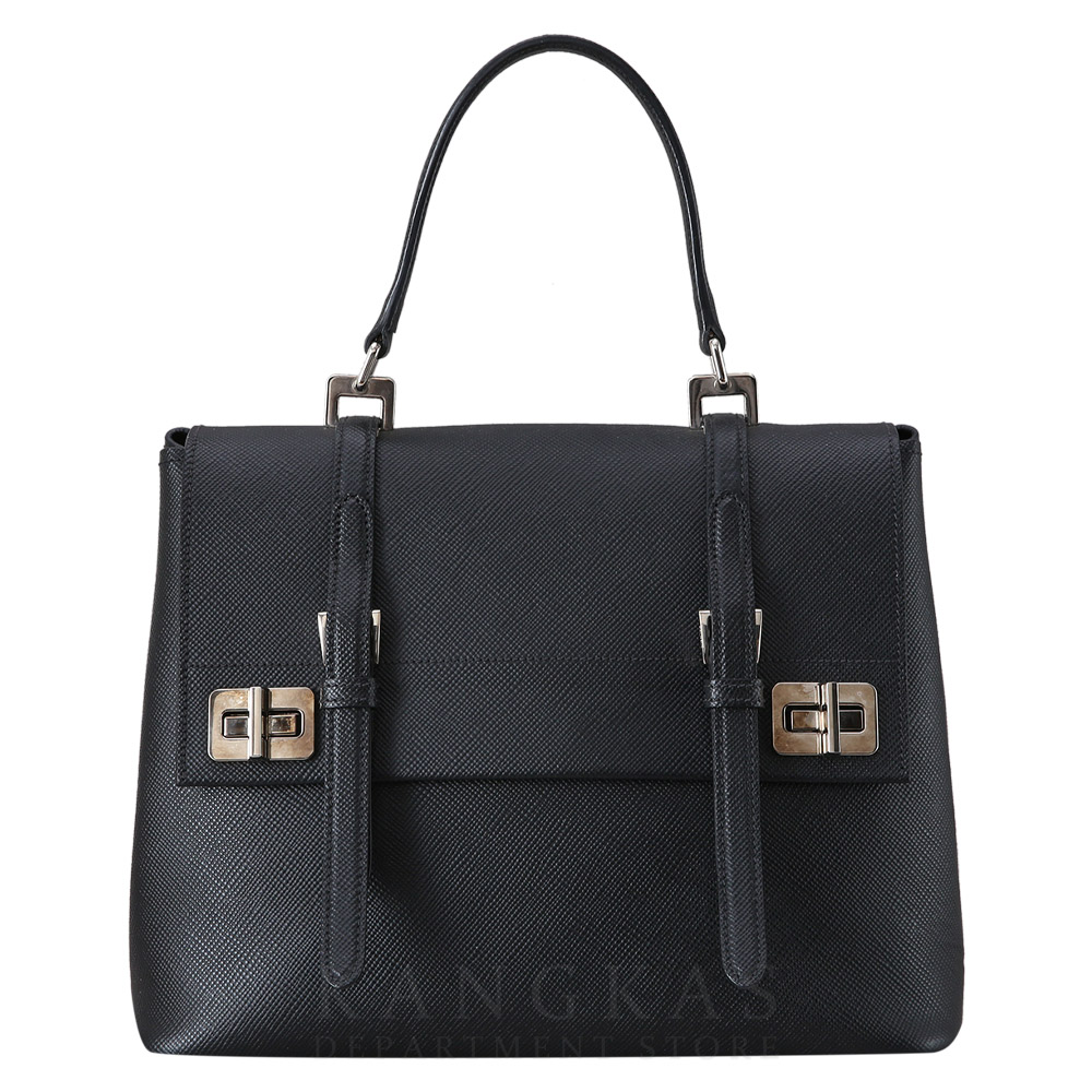 PRADA(USED)프라다 BN2821 사피아노 퀴르 플랩 토트백