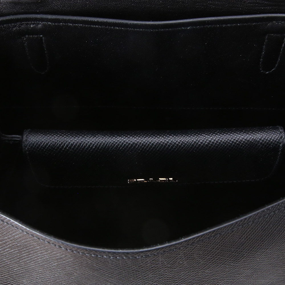 PRADA(USED)프라다 BN2821 사피아노 퀴르 플랩 토트백