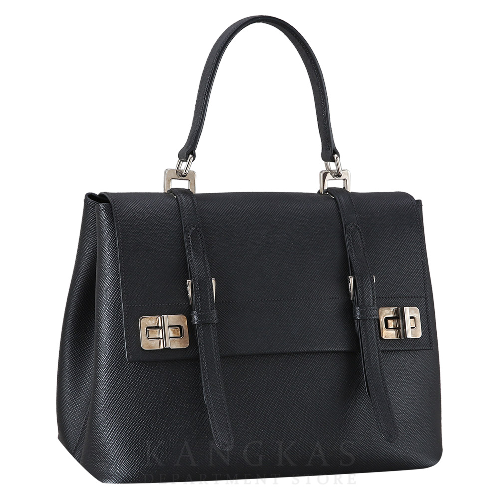 PRADA(USED)프라다 BN2821 사피아노 퀴르 플랩 토트백