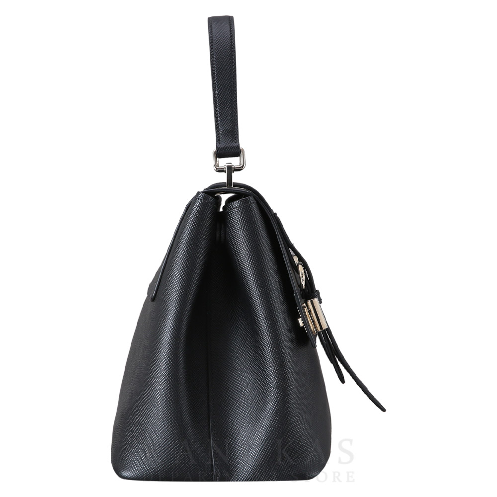 PRADA(USED)프라다 BN2821 사피아노 퀴르 플랩 토트백