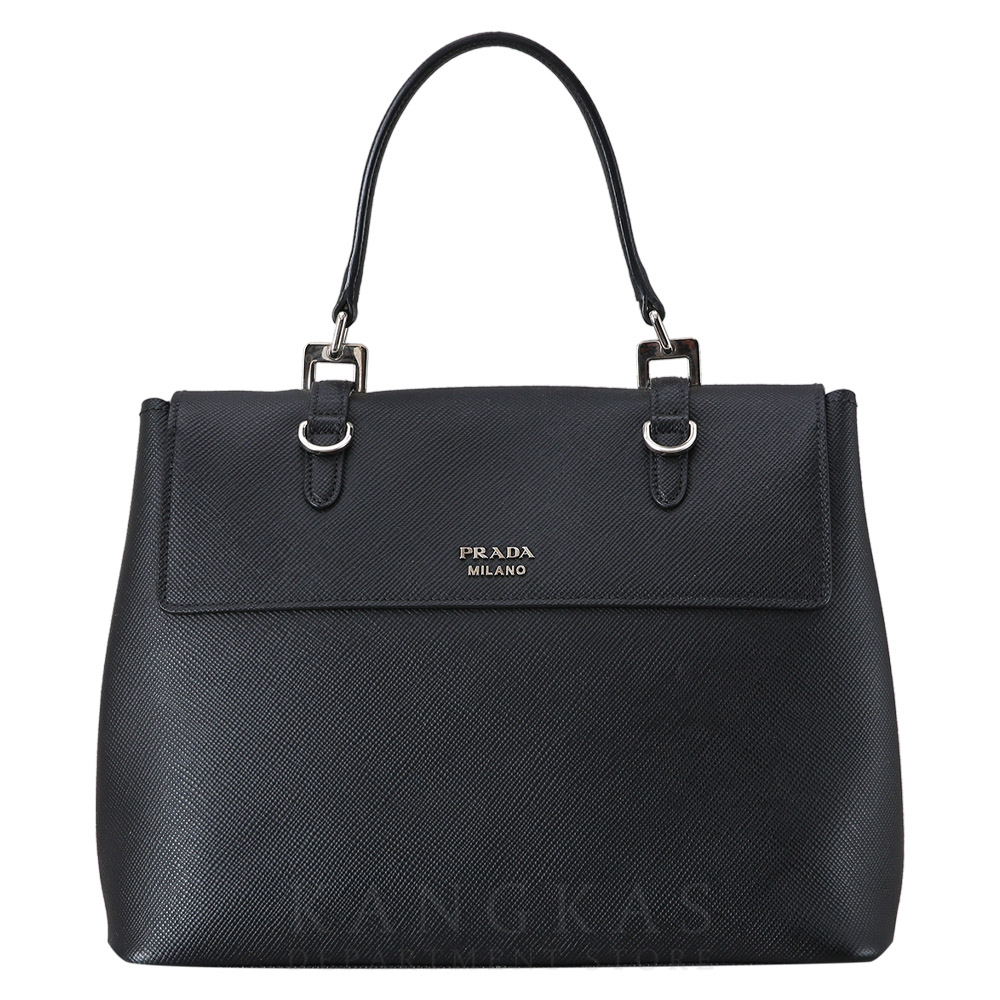 PRADA(USED)프라다 BN2821 사피아노 퀴르 플랩 토트백