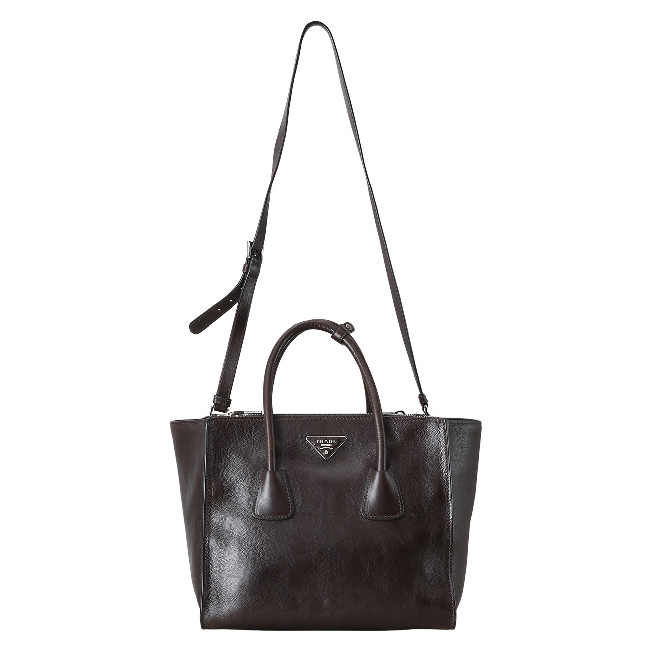 PRADA(USED)프라다 BN2619 글레이스 카프 토트겸 숄더백