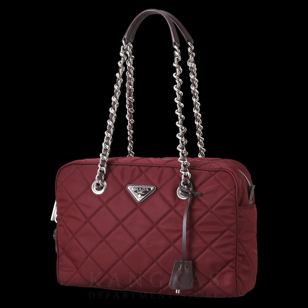 PRADA(USED)프라다 BL0903 포코노 나일론 체인 백