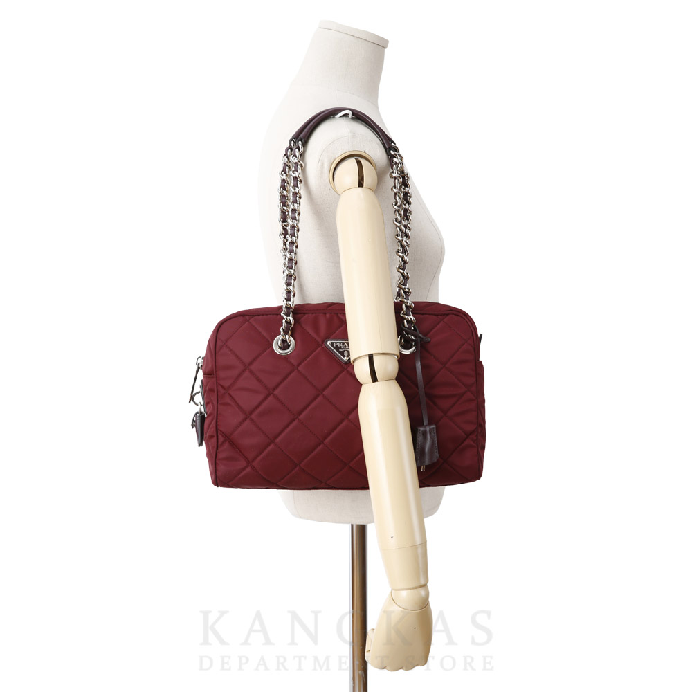 PRADA(USED)프라다 BL0903 포코노 나일론 체인 백