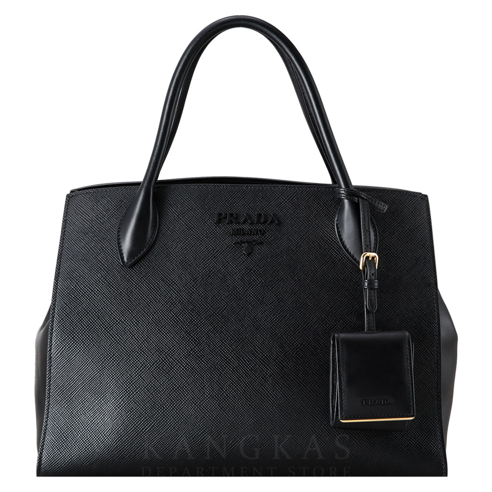 PRADA(USED)프라다 1BA155 사피아노 모노크롬 토트백