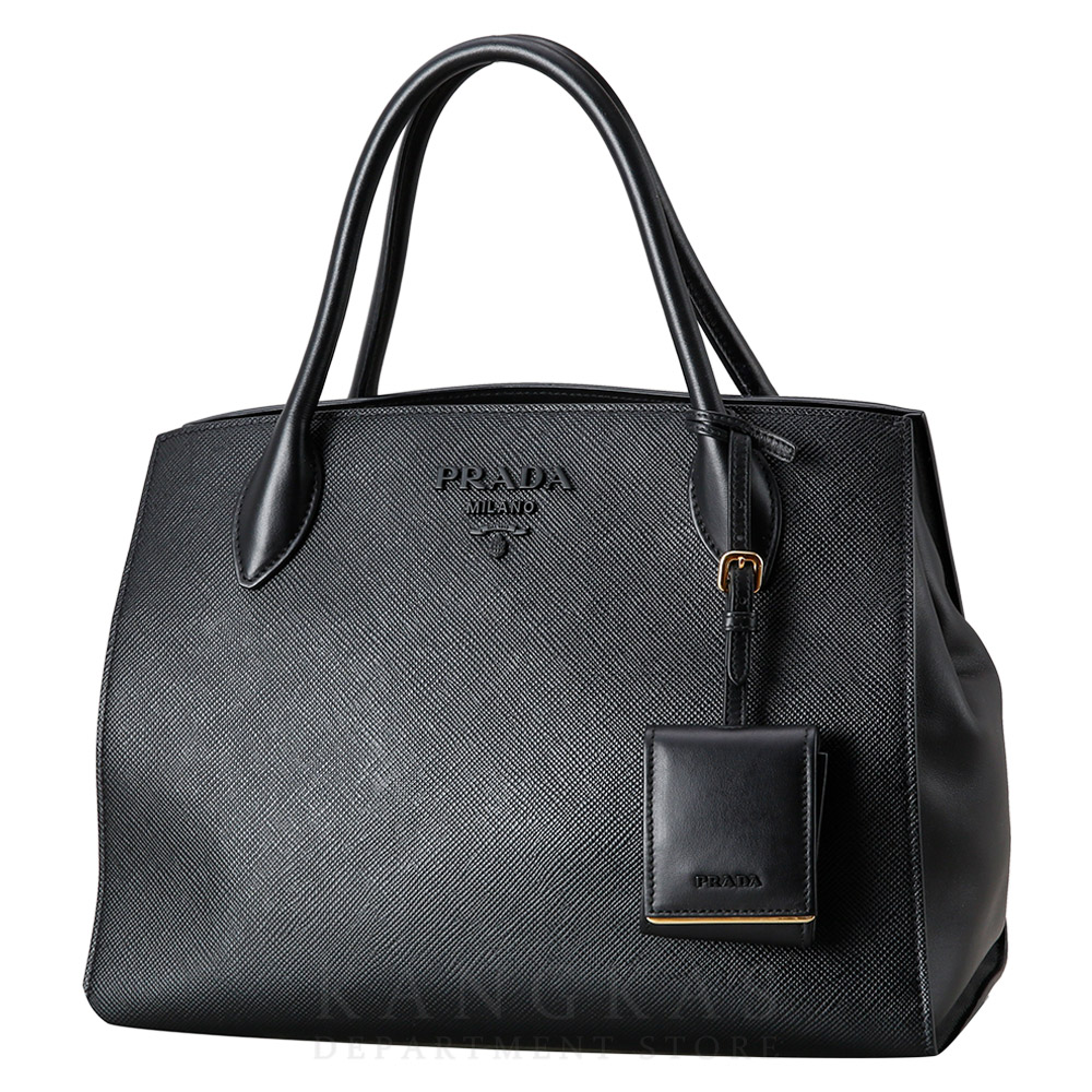 PRADA(USED)프라다 1BA155 사피아노 모노크롬 토트백