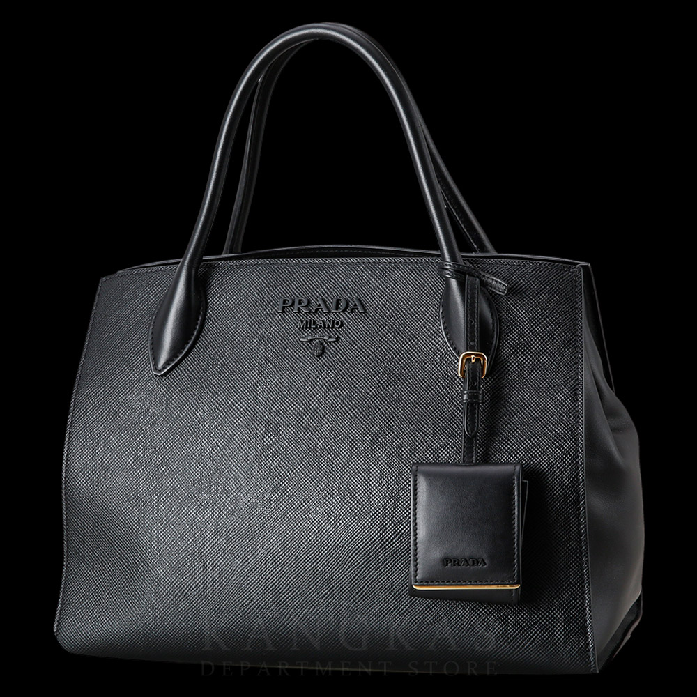 PRADA(USED)프라다 1BA155 사피아노 모노크롬 토트백
