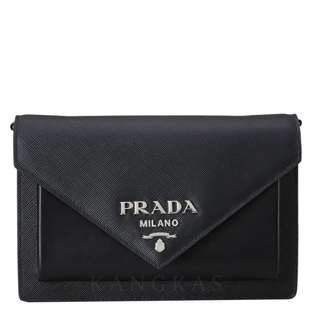 PRADA(USED)프라다 1BP020 사피아노 가죽 미니 엔벌로프 백
