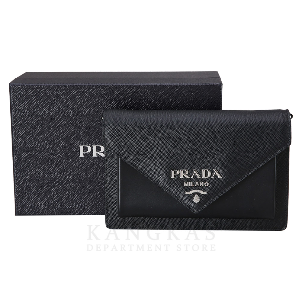 PRADA(USED)프라다 1BP020 사피아노 가죽 미니 엔벌로프 백