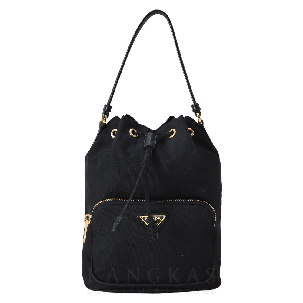PRADA(USED)프라다 1BH038 패브릭 버킷백