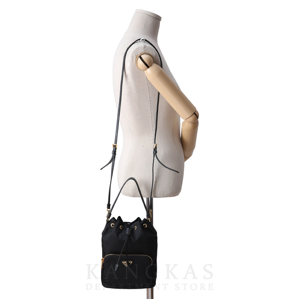 PRADA(USED)프라다 1BH038 패브릭 버킷백