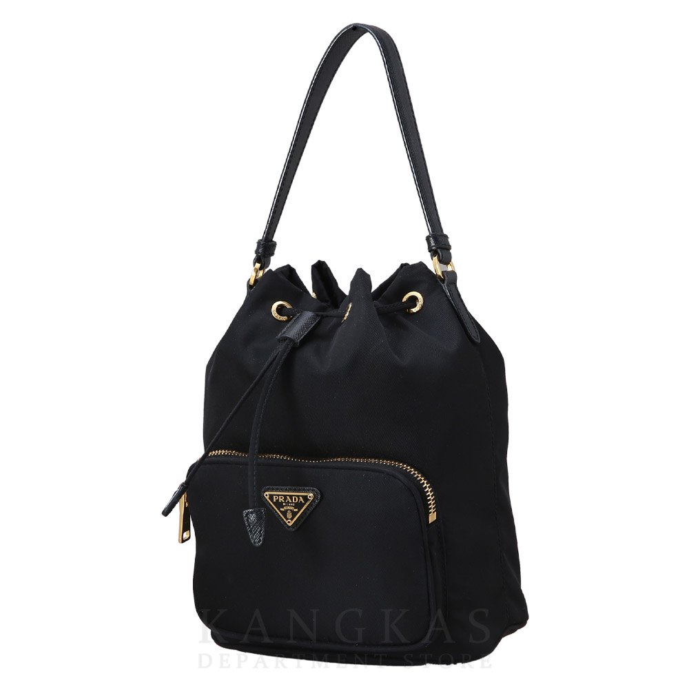 PRADA(USED)프라다 1BH038 패브릭 버킷백
