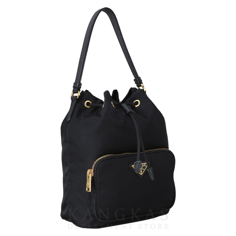 PRADA(USED)프라다 1BH038 패브릭 버킷백