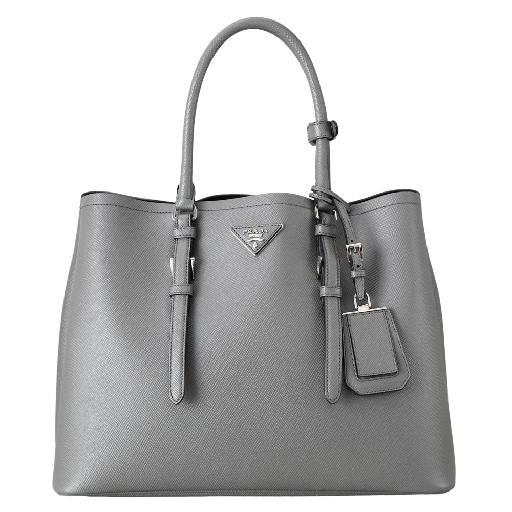 PRADA(USED)프라다 BN2820 사피아노 두블레 그레이
