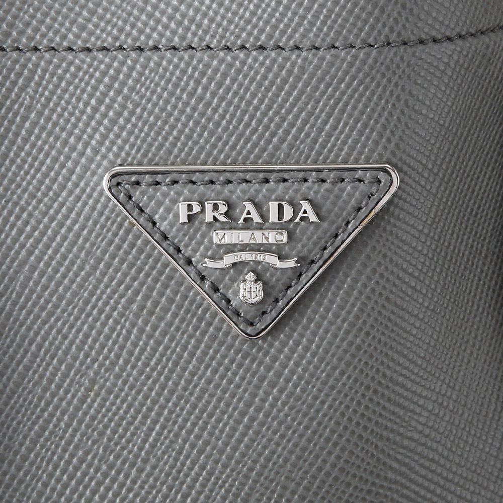 PRADA(USED)프라다 BN2820 사피아노 두블레 그레이