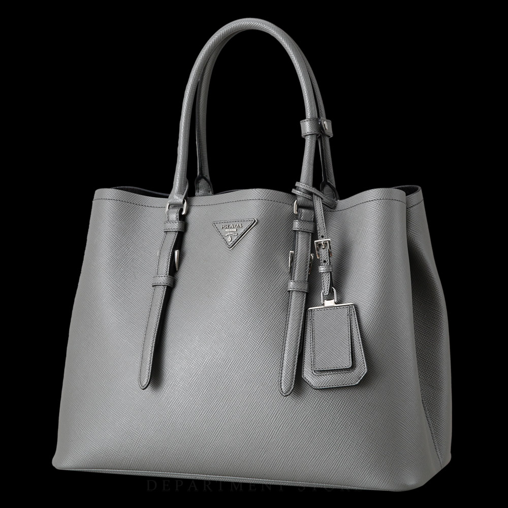 PRADA(USED)프라다 BN2820 사피아노 두블레 그레이