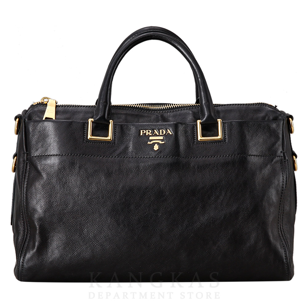 PRADA(USED)프라다 블랙 레더 토트겸 숄더백