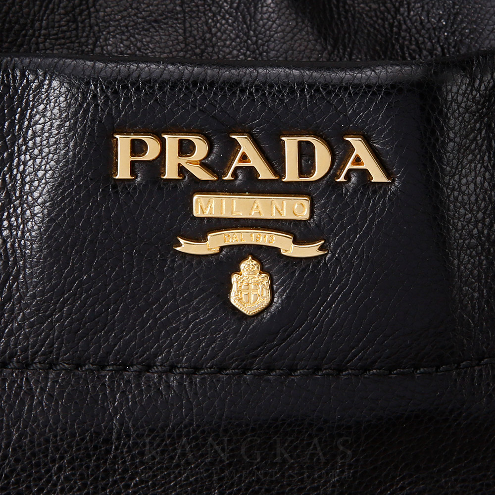 PRADA(USED)프라다 블랙 레더 토트겸 숄더백