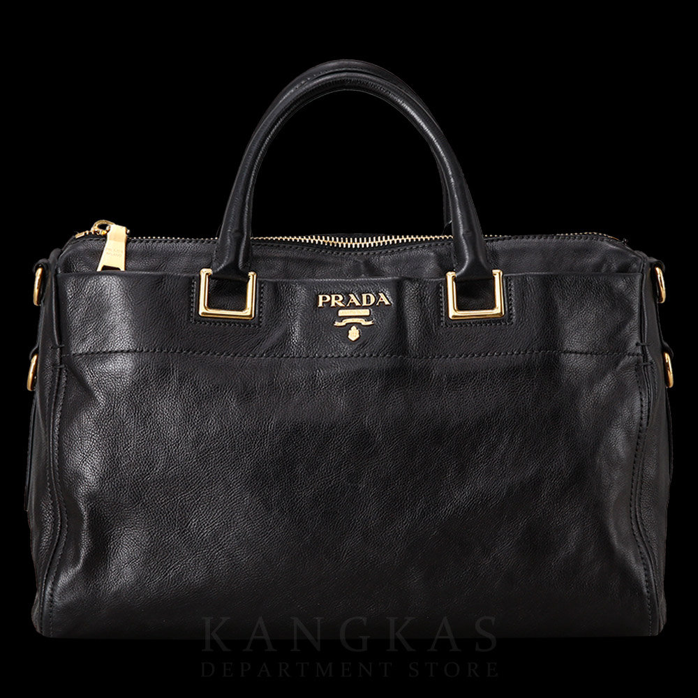 PRADA(USED)프라다 블랙 레더 토트겸 숄더백