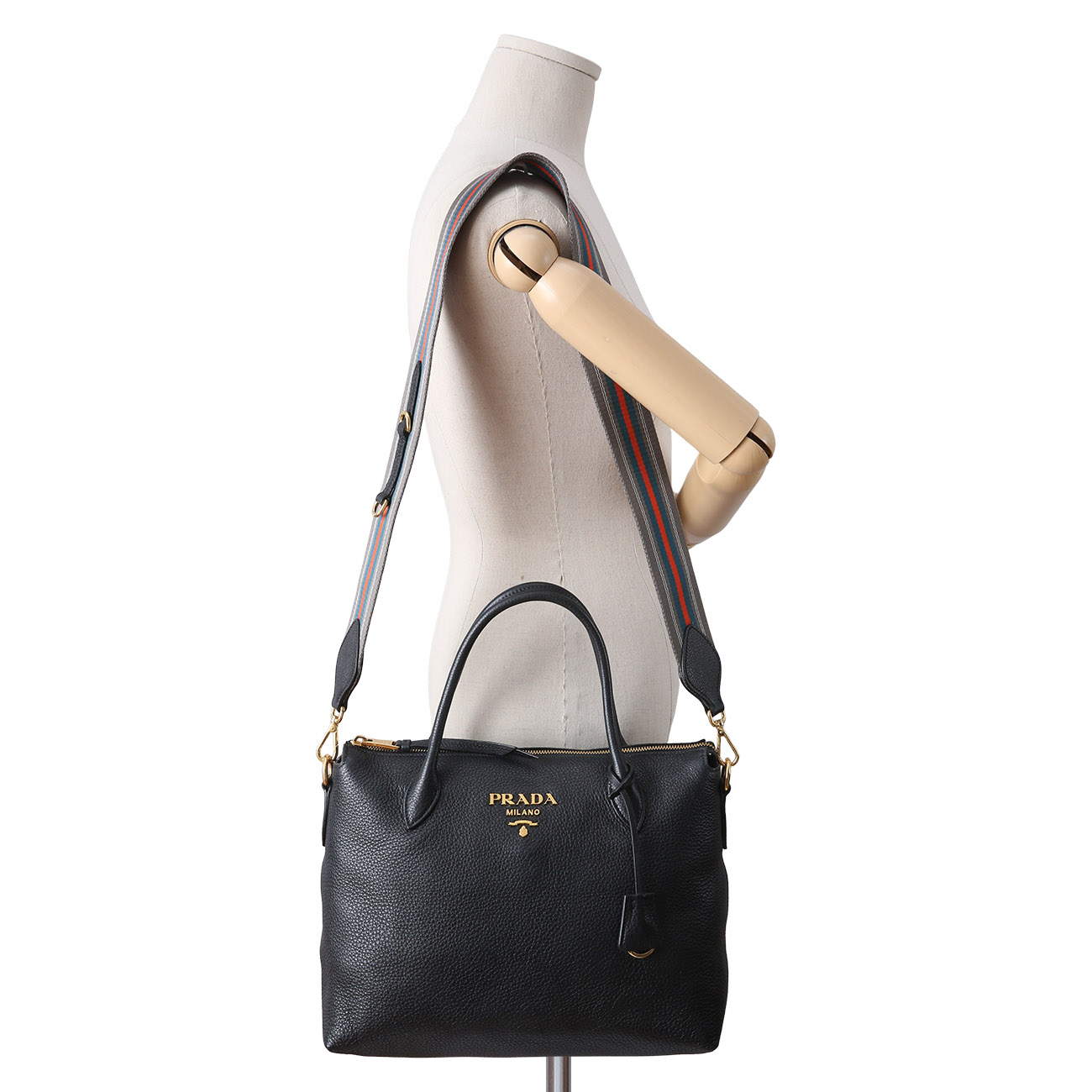 PRADA(USED)프라다 1BA157 비텔로 다이노 토트겸 숄더백