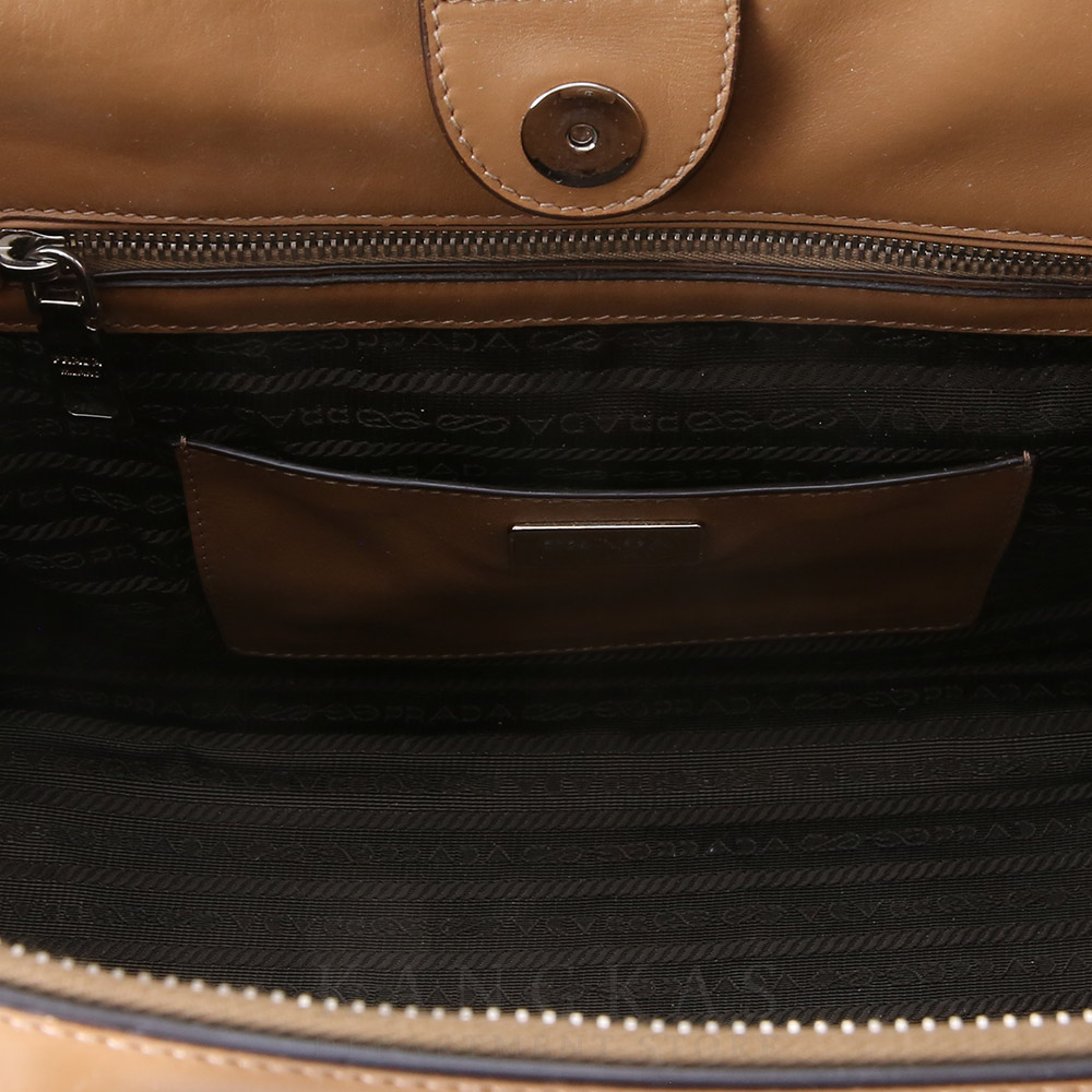 PRADA(USED)프라다 BN2762 더블 지퍼 티파니백