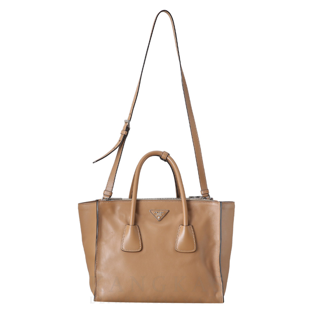 PRADA(USED)프라다 BN2762 더블 지퍼 티파니백