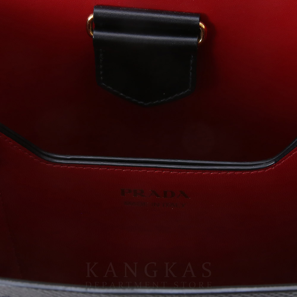 PRADA(USED)프라다 1BA212 파니에 사피아노 가죽 미디움 백