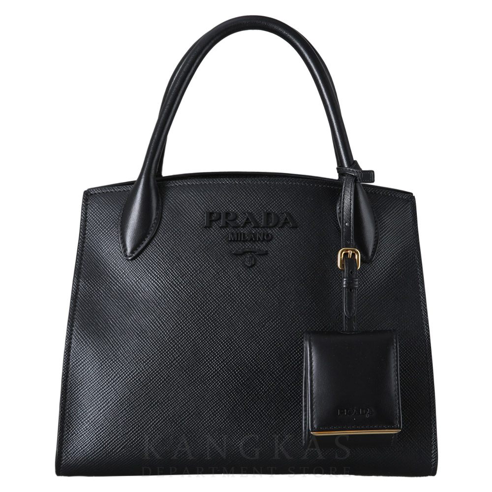 PRADA(USED)프라다 1BA156 모노크롬 사피아노 토트백