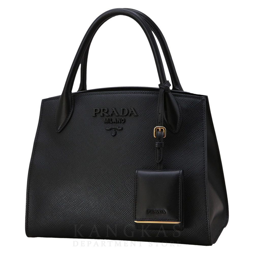 PRADA(USED)프라다 1BA156 모노크롬 사피아노 토트백