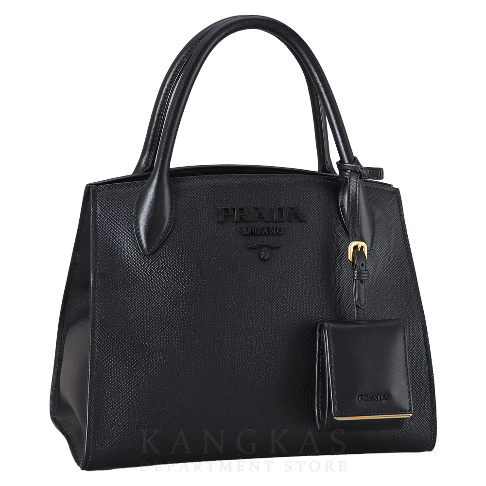 PRADA(USED)프라다 1BA156 모노크롬 사피아노 토트백