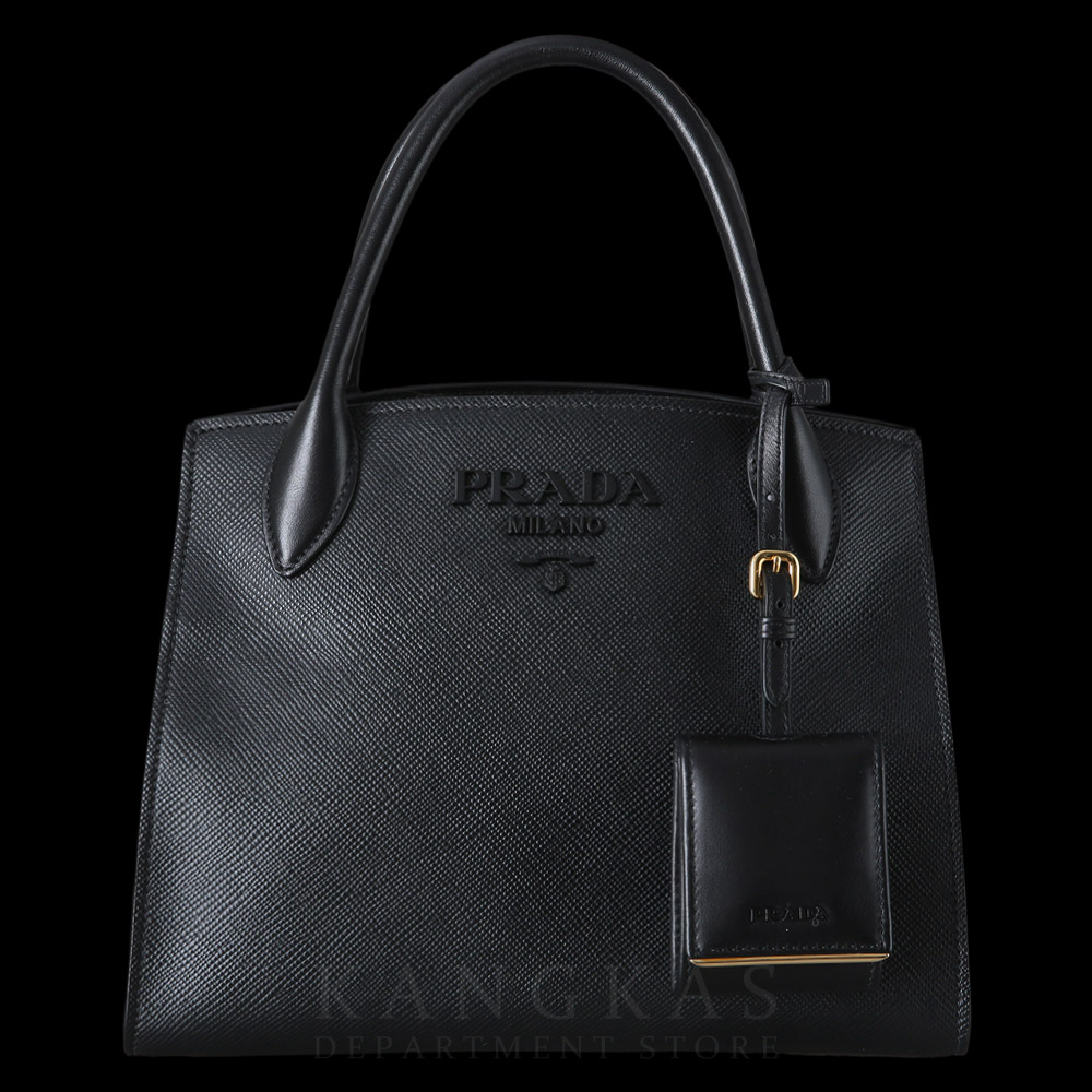 PRADA(USED)프라다 1BA156 모노크롬 사피아노 토트백