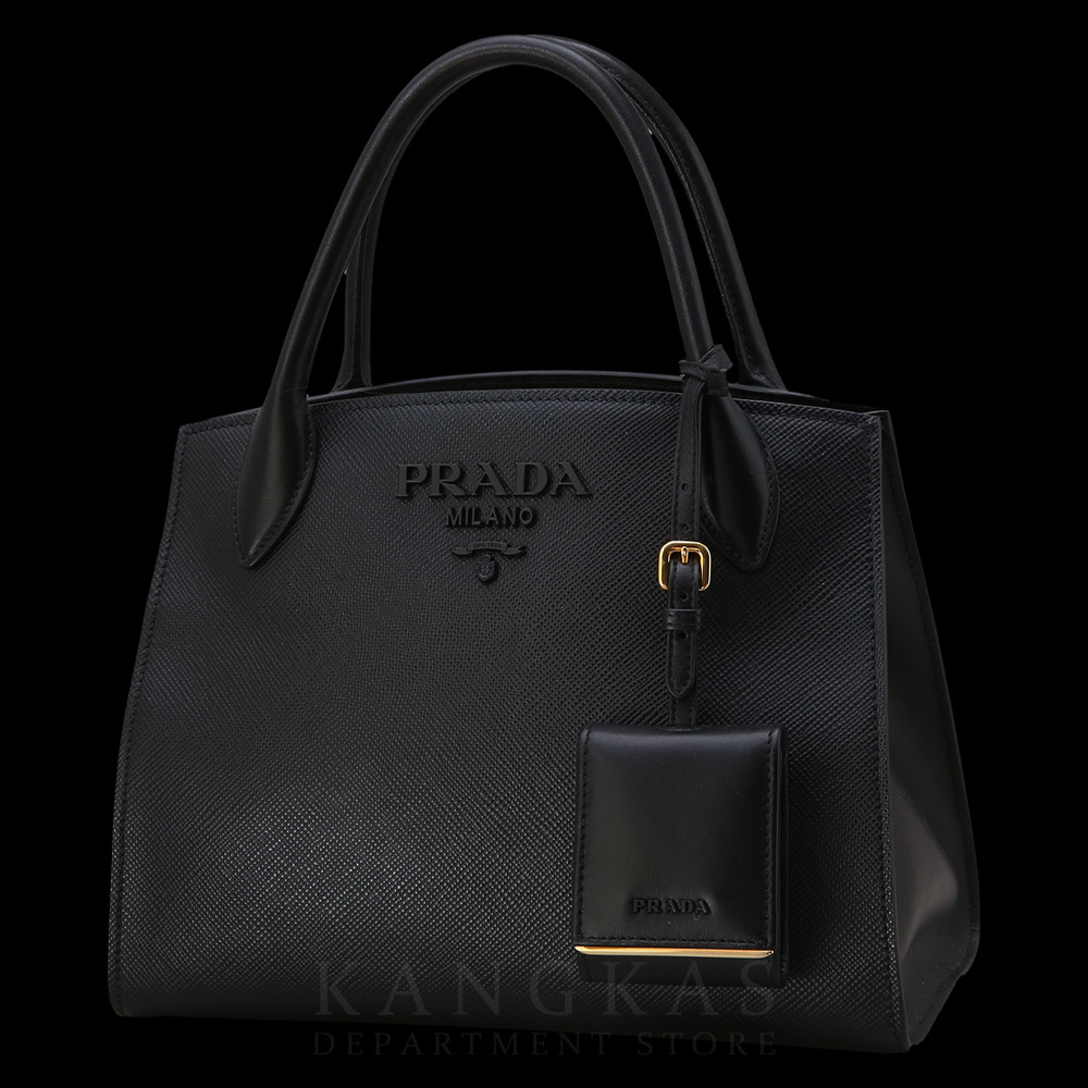 PRADA(USED)프라다 1BA156 모노크롬 사피아노 토트백