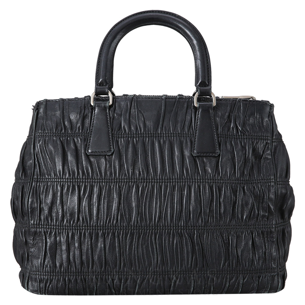 PRADA(USED)프라다 B2599L 레더 고프레 핸드백