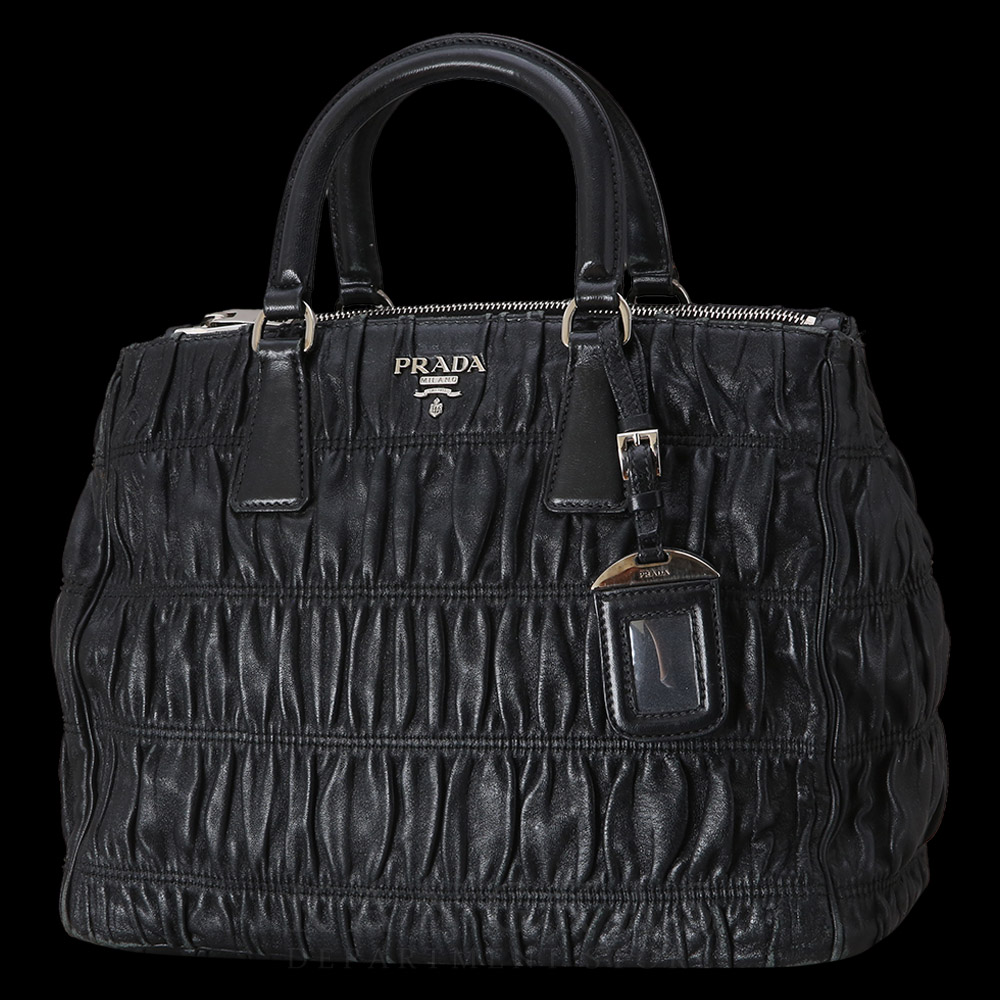 PRADA(USED)프라다 B2599L 레더 고프레 핸드백