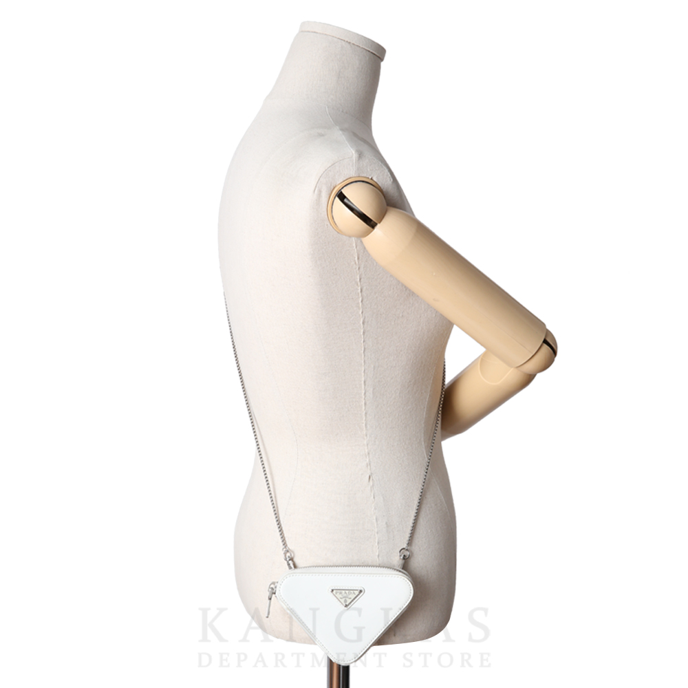 PRADA(USED)프라다 1NR005 트라이앵글 미니 체인 크로스 파우치
