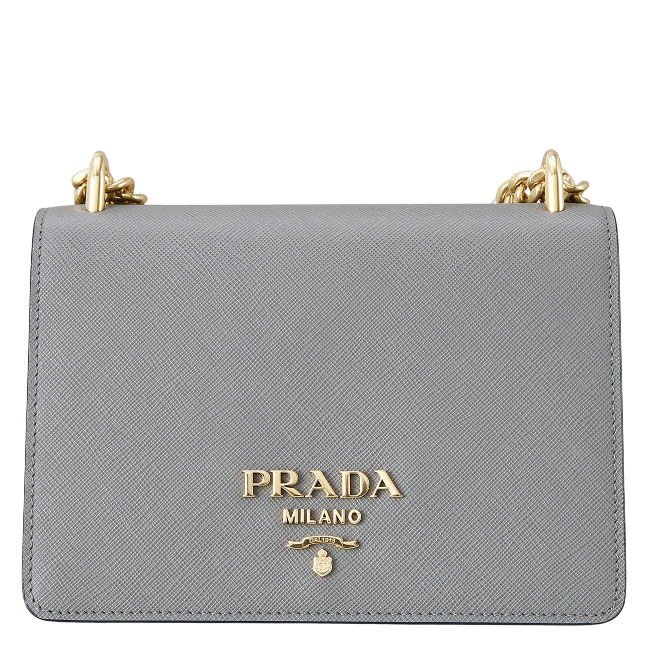PRADA(USED)프라다 사피아노 파티나 플랩 체인 백