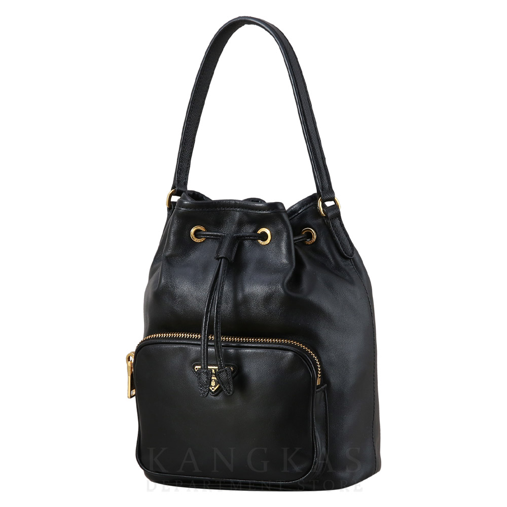 PRADA(USED)프라다 1BH038 레더 버킷백