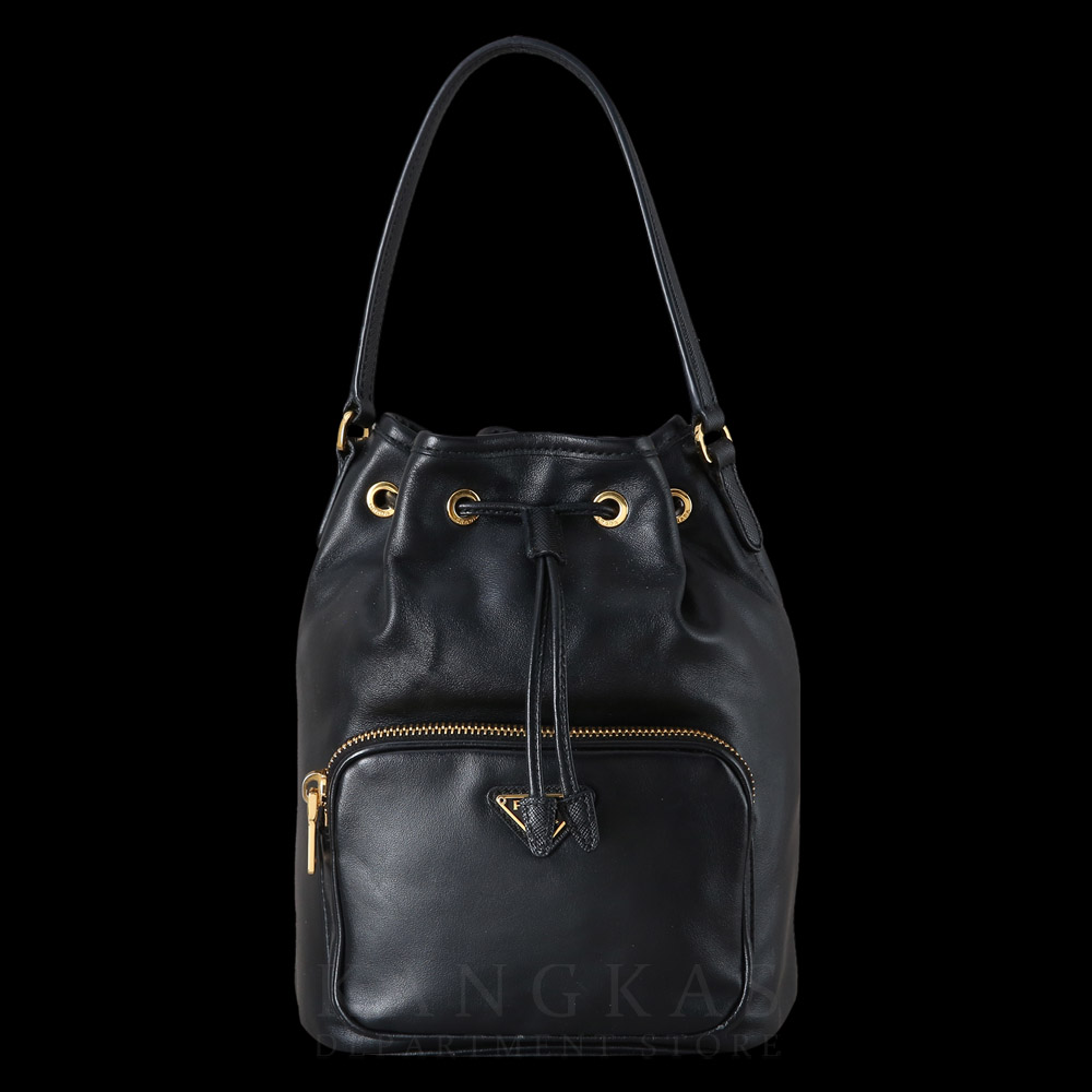 PRADA(USED)프라다 1BH038 레더 버킷백