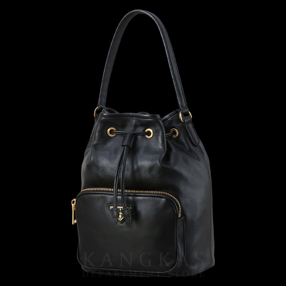 PRADA(USED)프라다 1BH038 레더 버킷백