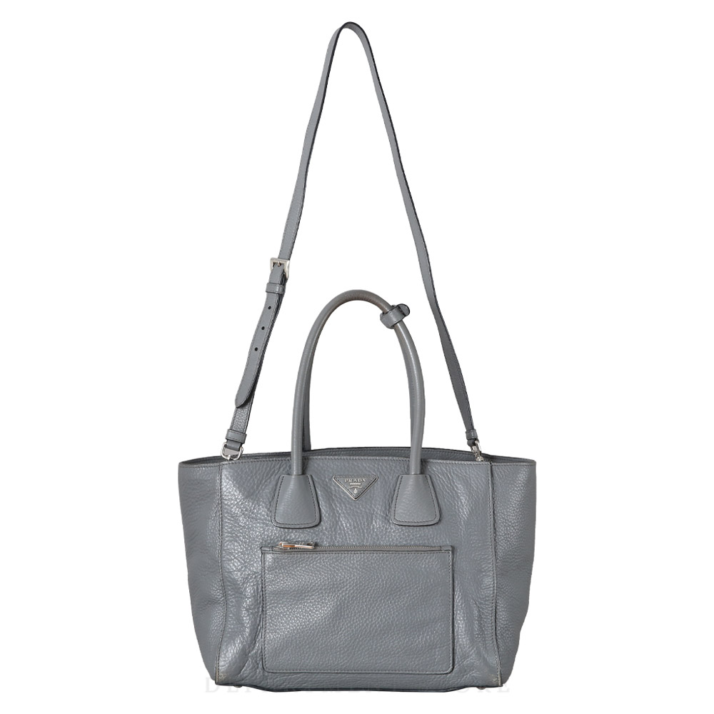 PRADA(USED)프라다 비텔로 다이노 레더 쇼퍼백