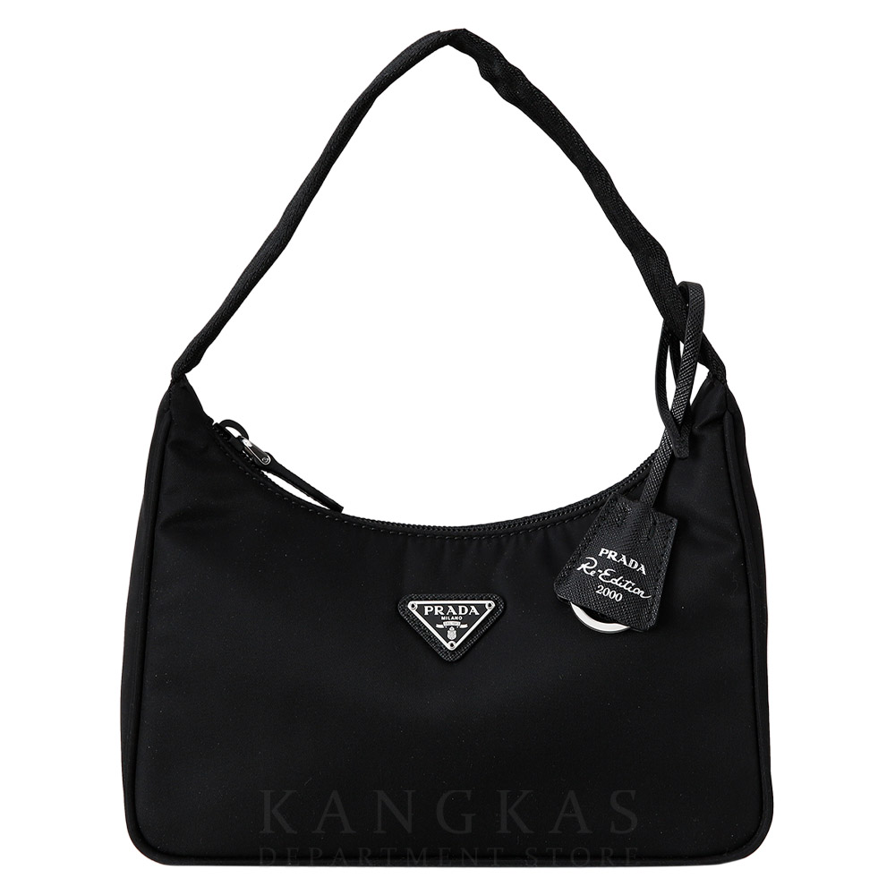 PRADA(USED)프라다 1NE515 리에디션 리나일론 호보백 블랙