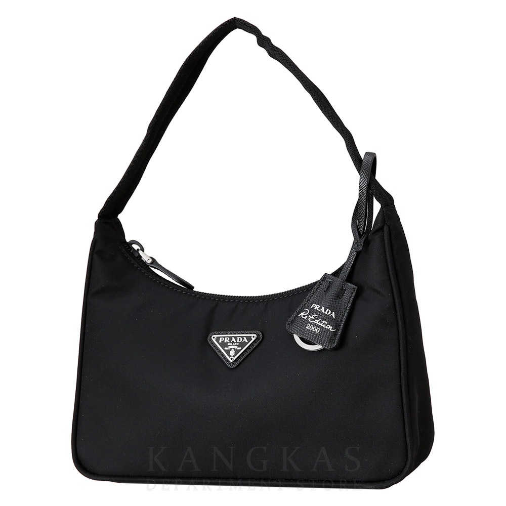 PRADA(USED)프라다 1NE515 리에디션 리나일론 호보백 블랙