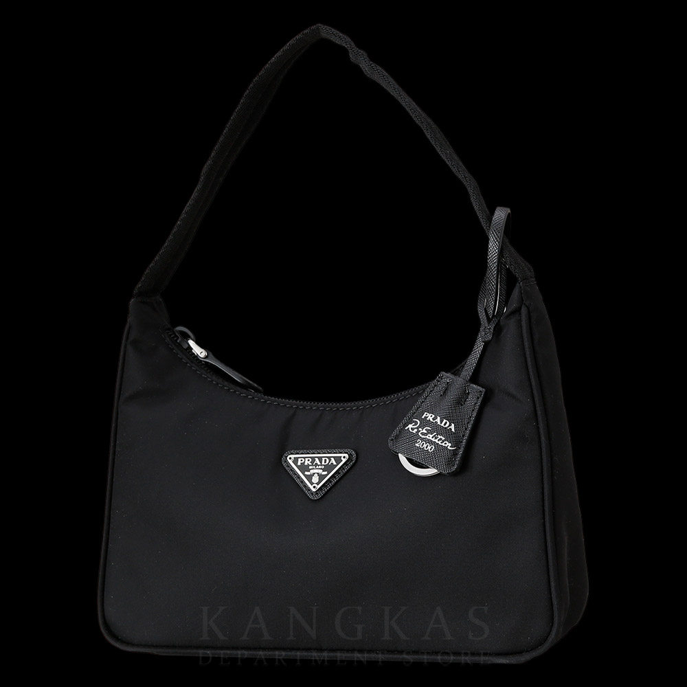 PRADA(USED)프라다 1NE515 리에디션 리나일론 호보백 블랙