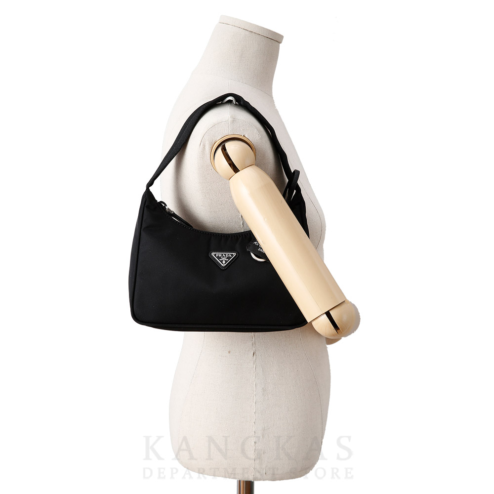 PRADA(USED)프라다 1NE515 리에디션 리나일론 호보백 블랙