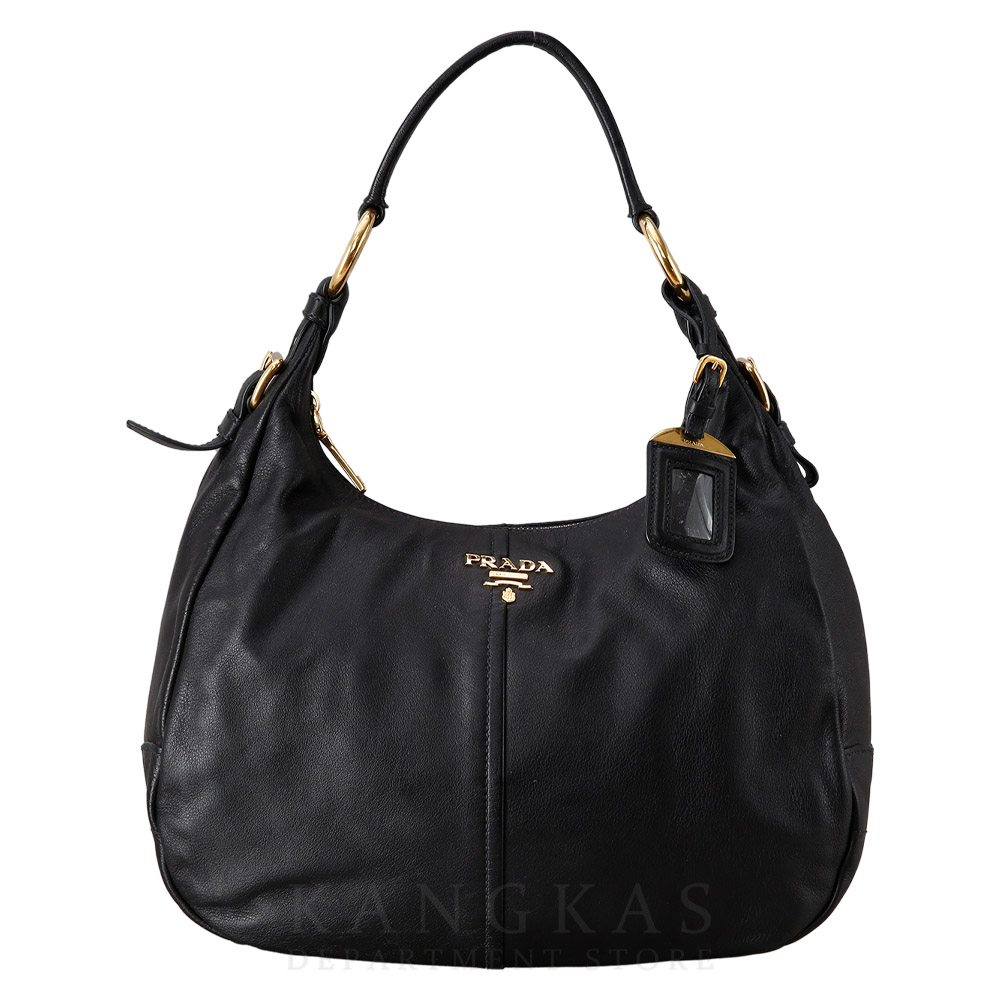 PRADA(USED)프라다 레더 호보 핸드백