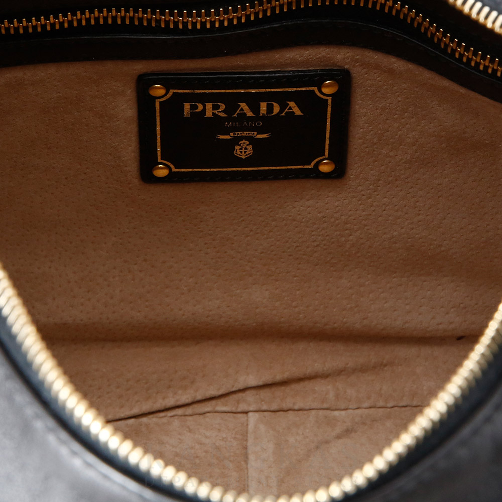 PRADA(USED)프라다 레더 호보 핸드백